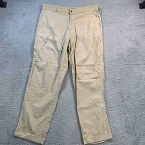 Coolibar Mens Khaki Summer Casual Pants UPF 50 Sun Protection Size 34x29